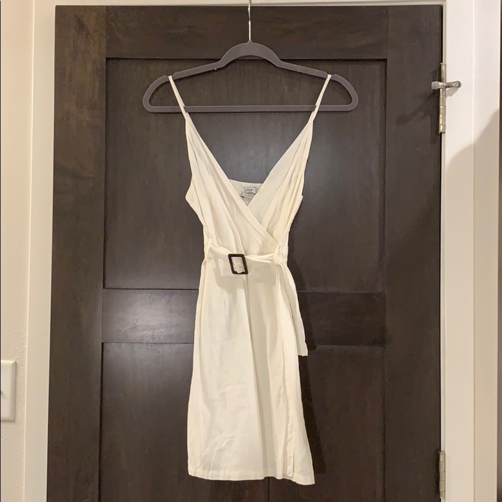 Urban Outfitters Cream Sun Dress with Belt